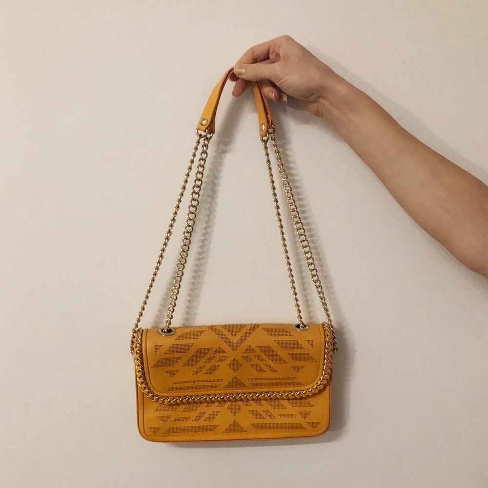 Laser Cut Convertible Shoulder Bag